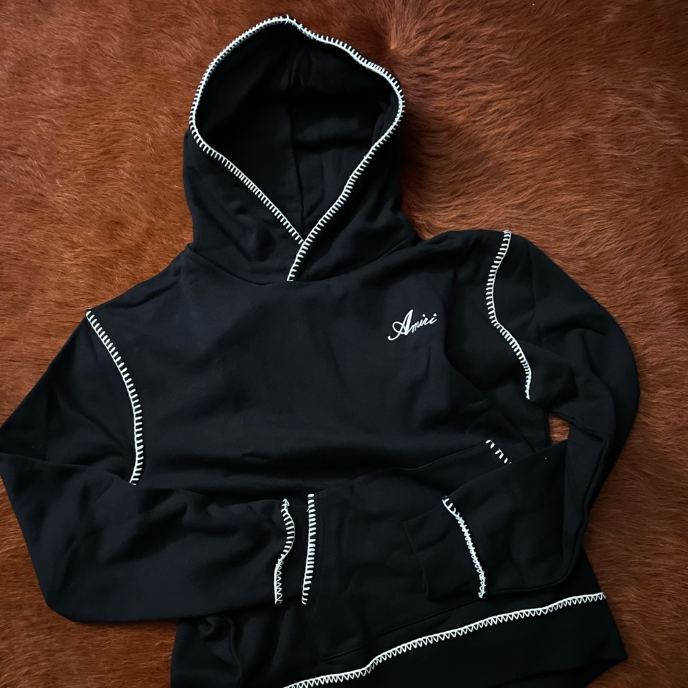 ss2022 amiri logo stitch hoodie